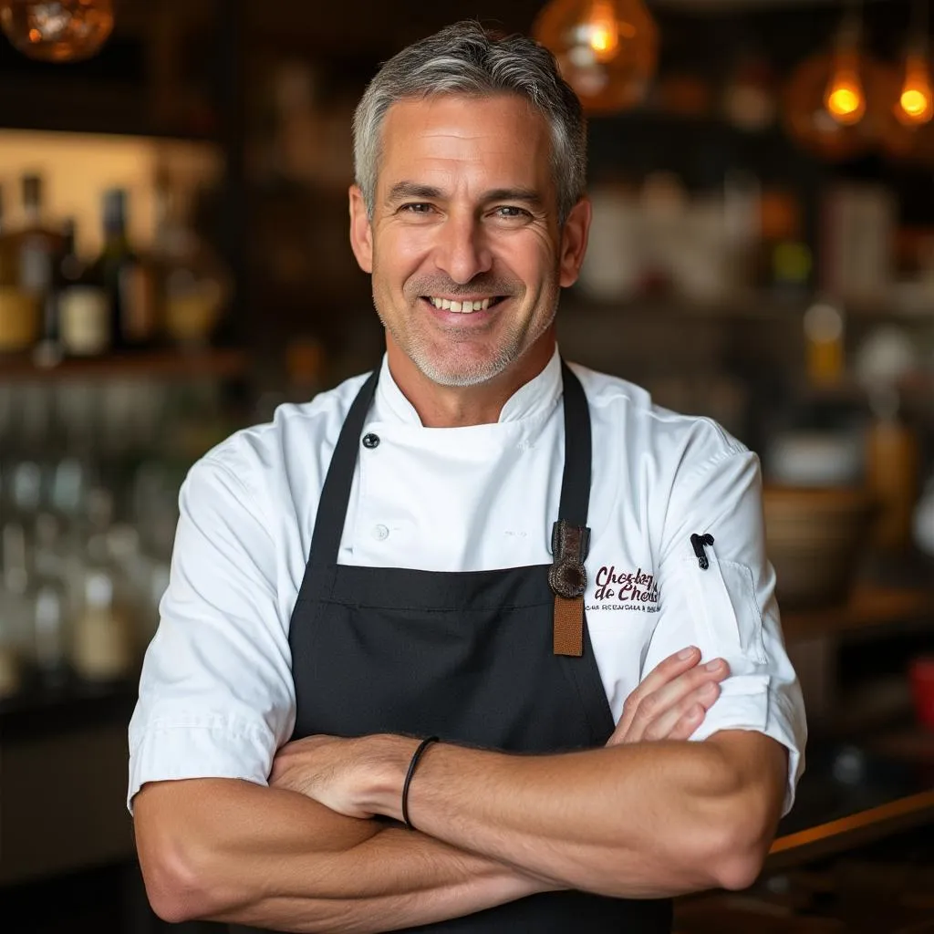 Portrait of restaurant owner Luca Rossi