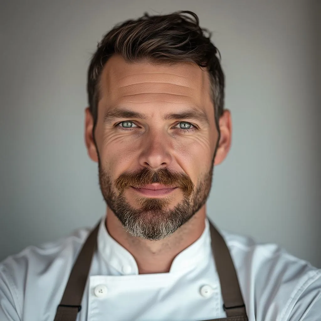 Portrait of master chef Henrik Larsen